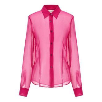 Dries Van Noten Cloudy Shirt - female - Dries Van Noten - Shirts - Pink - M - Blouses & Shirts