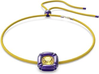 Swarovski Kussen Geslepen Ketting - Dames - Kettingen - Geel - ONE Size - Accessoires