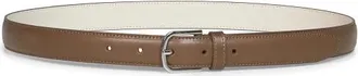 Toteme Thin Leather Belt - female - Tot&ecirc;Me - Belts - Brown - 70 CM - Accessories