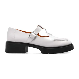 Coach Loafers, female, White, Size: 5 1/2 US Leather shoes type loafers