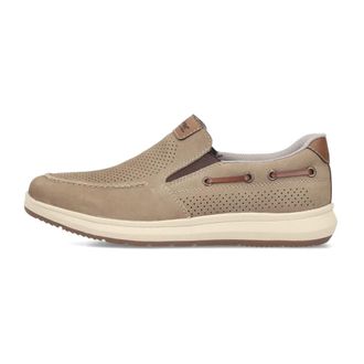 Rieker 16968-64 Instapschoen - Heren - Bootschoenen - Beige - 44 EU - Leer - Schoenen