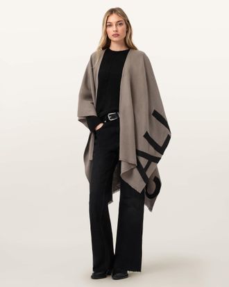 AllSaints Wool Bronwen Wool Ruana, Size: One Size