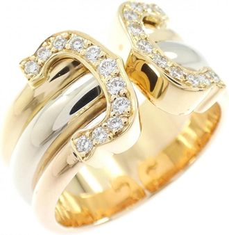 Cartier Pink Gold White Gold Yellow Gold Yellow Gold (18K) Pink Gold (18K) White Gold (18K) Band Ring (Pre-Owned)