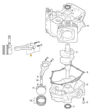 STIGA Sports Original Stiga Motor Biela Tre 635v Tractor De C&eacute;sped 118551554/0