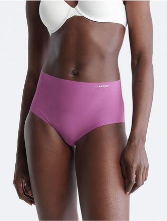 Calvin Klein Womens Invisibles High Rise Brief - Purple - XS