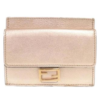 Fendi Pre-owned Wallets, female, Pink, Size: ONE SIZE Pre-owned Business Card Case