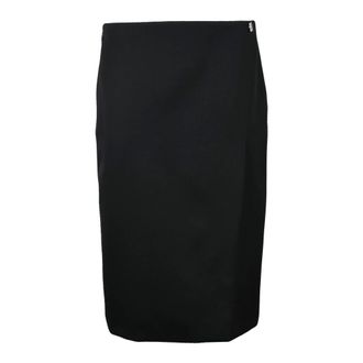 Givenchy Rokken, Dames, Zwart, S, Wol, Gonna Tubino