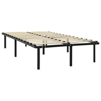 vidaXL Estructura De Cama Sin Colch&oacute;n Metal Negro 160x200 Cm Vidaxl