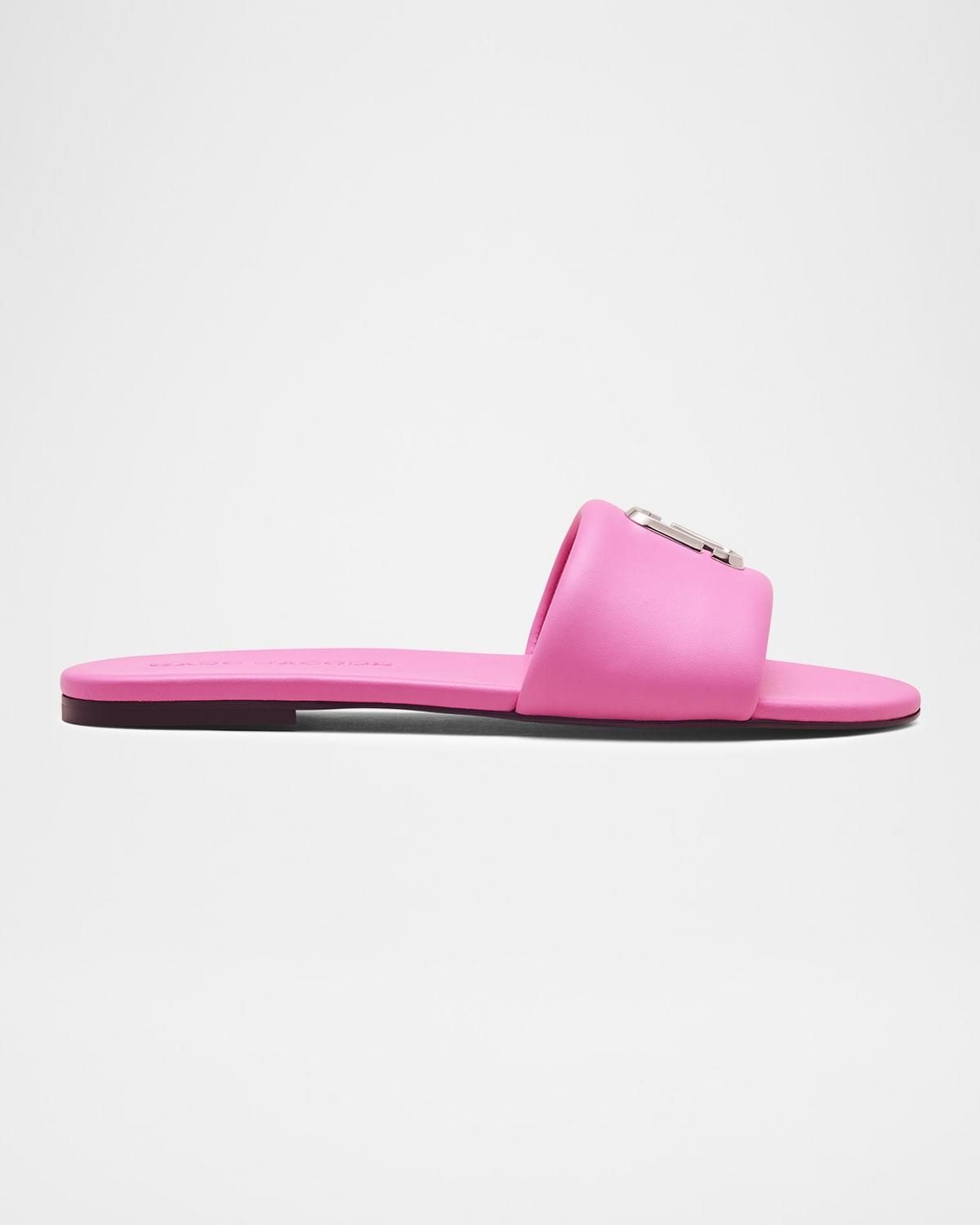 サンダル・ミュール MONCLER 'Mon' Pink Slide with Heel in Rubber Woman Moncler Slide 'mon' | italist
