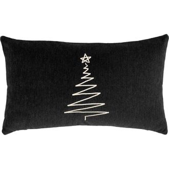 Elaine Smith Silent Night Noir Indoor & Outdoor Woven Accent Pillow at Nordstrom, Size 12X20