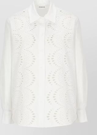 Parosh cotton lace-detail shirt