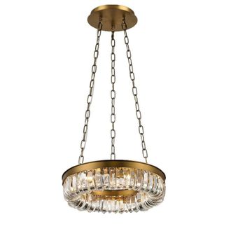 Netlighting Special Pendant 9 Light G9 Brown BrassClear Crystal