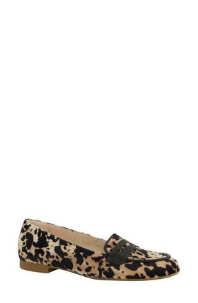 Paul Green Dottie Penny Loafer in Sand Black Leo Combo at Nordstrom, Size 7.5Us