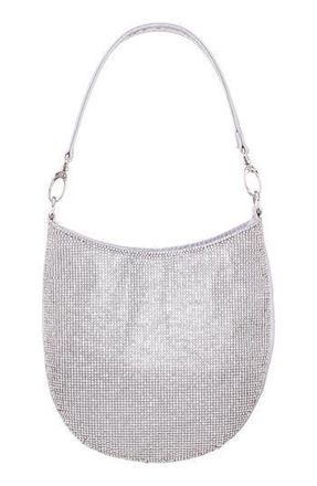 Nina Crystal Mini Hobo Bag in Silver at Nordstrom Rack