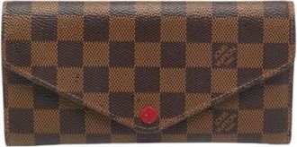 Louis Vuitton Pre-owned Wallets, female, Brown, Size: ONE SIZE Pre-owned Coated Canvas Wallet
