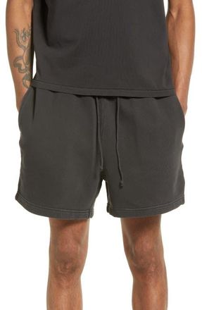 Elwood Core Organic Cotton Brushed Terry Sweat Shorts in Vintage Black at Nordstrom, Size Xx-Large