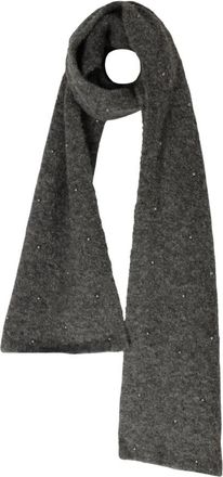 Arma Alice Boucl&eacute; Gebreide Sjaal - Dames - Wintersjaals - Grijs - L - Accessoires