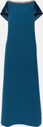 SAFiYAA Sallie embellished crepe gown