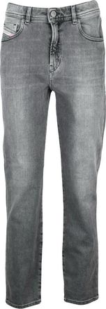 Diesel Straight Jeans - Dames - Regular Fit Jeans - Grijs - W28 - Katoen - Jeans