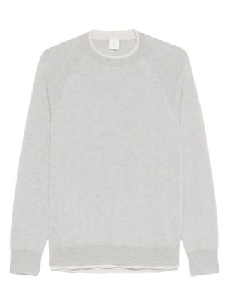 Eleventy contrasting-trim sweater - Grey