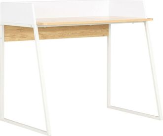 vidaXL Escritorio color roble y blanco 90x60x88 cm Vidaxl