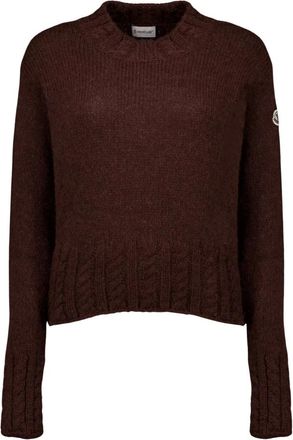 Moncler Maglione in Alpaca - - Knitwear - Donna - Marrone - S