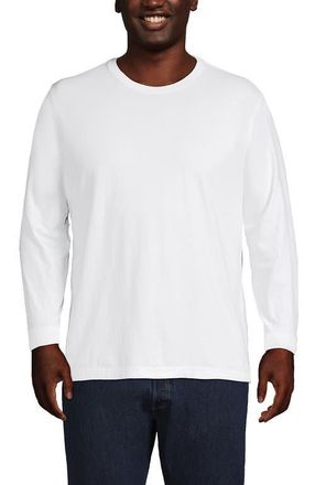 Lands End Super-T Long Sleeve T-Shirt in White at Nordstrom, Size Xx-Large