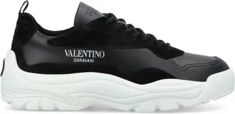 Valentino Gumboy Cowhide Low-Top Sneakers, Brand Size 41 ( US Size 8 )