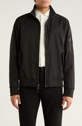 Calvin Klein Ripstop Softshell Bomber Jacket in Black at Nordstrom Rack, Size Xx-Large