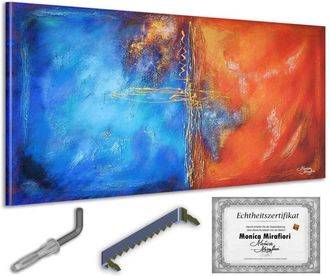 OEM Monica Mirafiori I 100% Pintado A Mano I Cuadro Deja Vu 140x70cm Cuadro Pintado A Mano Cuadro Acr&iacute;lico Cuadro Acr&iacute;lico De Gran Tama&ntilde;o I Arte Moderno I