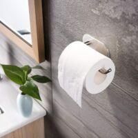 OEM Portarrollos De Papel Higi&eacute;nico Sin Soporte Para Papel, Autoadhesivo, Sin Necesidad De Taladrar, De Acero Inoxidable - Crezuo
