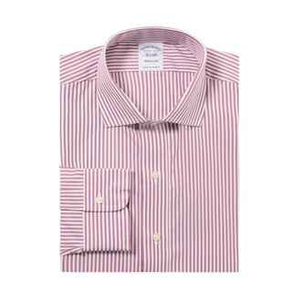 Brooks Brothers Regular Fit Cotton Shirt with English Collar - male - Brooks Brothers - Formal Shirts - Purple - 3XL - Shirts