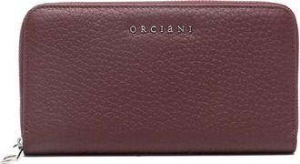 Orciani Zip Around Soft Large Wallet - Dames - Portefeuilles - Rood - ONE Size - Leer - Accessoires