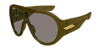 Bottega Veneta BV1345S 006 Mens Sunglasses Green Size 99