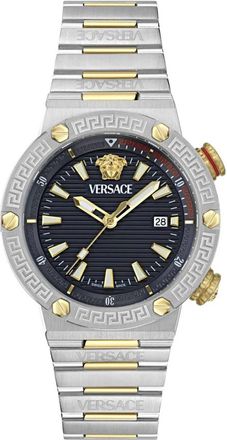 Versace Greca Logo Diver - Heren - Horloges - Veelkleurig - ONE Size - Accessoires