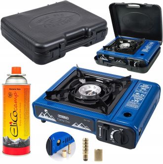 OEM Cocina De Gas Para Turismo 2 En 1 De La Marca Promis Campgaz + Estuche + 1 Cartucho