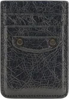 Balenciaga Leren Kaarthouder - Heren - Portefeuilles - Zwart - ONE Size - Leer - Accessoires