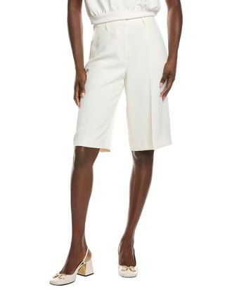 Kenneth Cole Fly Front High-Rise Boyfriend Long Short