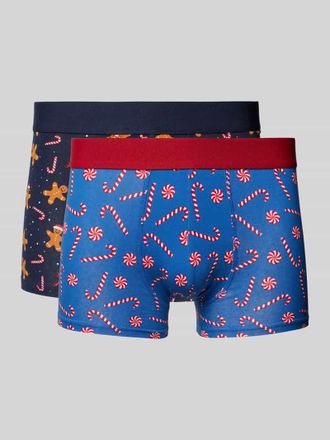 Christian Berg Trunks mit elastischem Bund im 2er-Pack in Marine, Gr&ouml;&szlig;e L