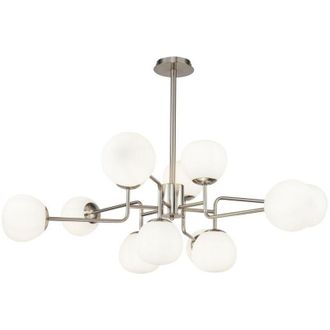 Maytoni Erich Globe Suspensi&oacute;n De Techo N&iacute;quel, 12 Luces, E14