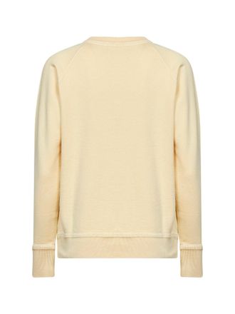 Isabel Marant Womens Sweatshirt Millyny Light Yellow Cotton Blend Sweatshirts Sweater