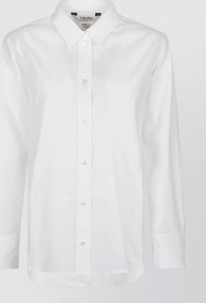 Max Mara adele straight shirt long sleeves buttoned cuffs