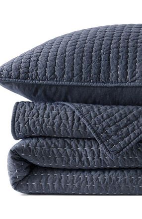 Lands End Seed Stitch Quilt in Dark Chambray at Nordstrom, Size Full