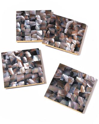 Tiramisu Set Of 4 Mother Of Pearl Coasters