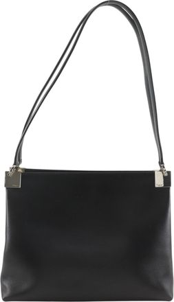 Ferragamo Gancini Black Leather Tote Bag (Pre-Owned)
