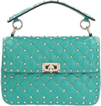 Valentino Garavani Handbags, female, Green, ONE SIZE, Studded Spike Medium Crossbody Bag