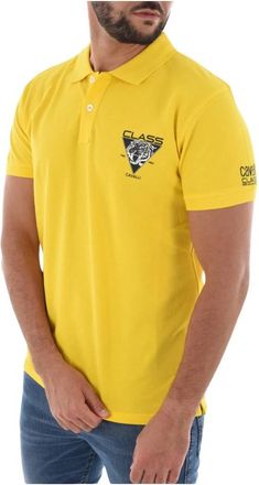 Cavalli Gele Regular Polo Shirt 100% Katoen - Heren - Polos - Geel - M - Katoen - Tops