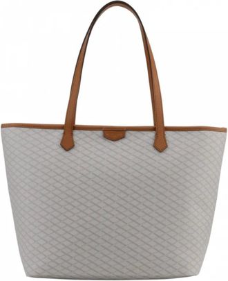 Pourchet Tassen, Dames, Wit, ONE Size, Leer, Waves Tote Bag