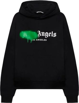 Palm Angels Felpa Spray City Los Angeles con cappuccio - Nero