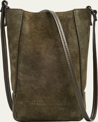 Brunello Cucinelli Suede Crossbody Bag